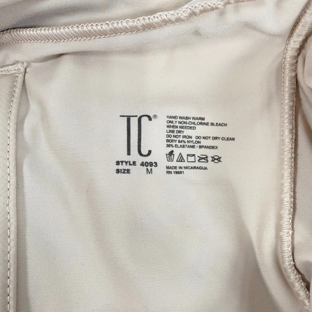 Total Comfort Womens Shape Away Extra Firm Control‎ Torsette Thigh Shapewear M